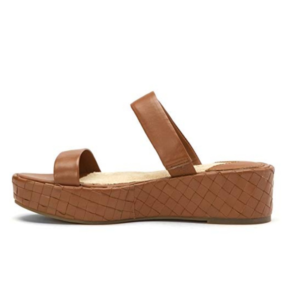 New KLIK Leather Flatform Platform Sandals